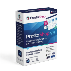 ES1 Instalace e-shopu na platformě Prestashop-hosting 483,-/měs